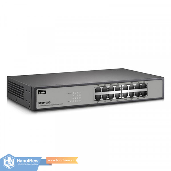 Switch Netis ST3116GS 16 Port Gigabit (Vỏ Kim Loại)