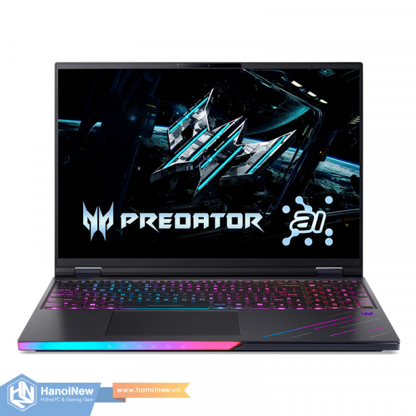 Laptop Acer Gaming Predator Helios 16 AI PH16-73-950C NH.QW0SV.001 (Core Ultra 9 275HX | RTX 5090 | 16 inch 2K+ OLED 240Hz 100% DCI-P3 | Win 11 | Đen)