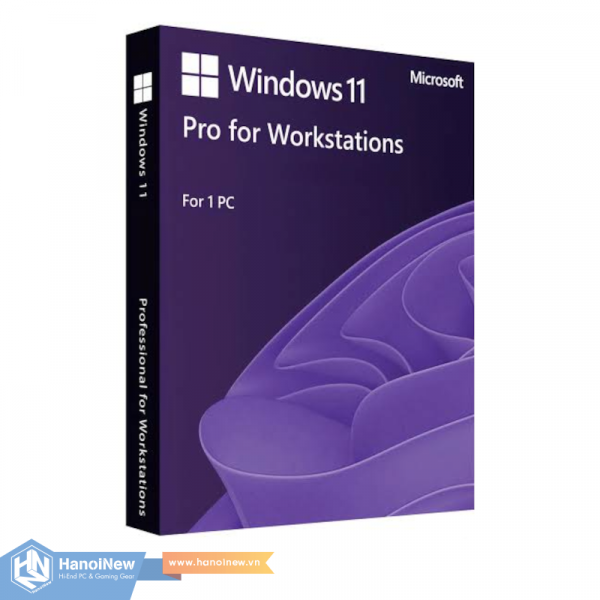 Phần Mềm Microsoft Windows 11 Pro for Workstation 64-Bit Eng Intl 1pk DSP OEI DVD (HZV-00101)