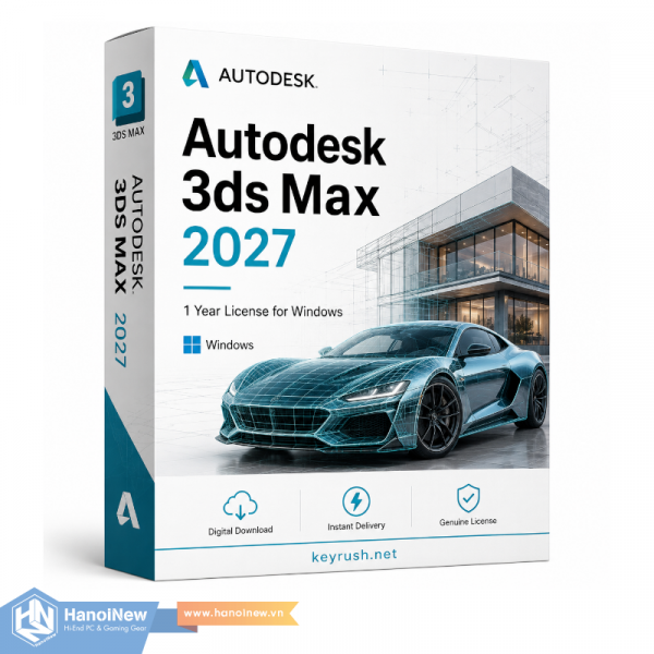 Phần Mềm Autodesk 3ds Max 2027 Commercial New Single-user ELD Annual Subscription