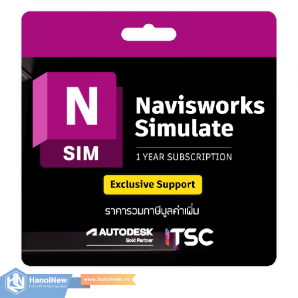 Phần Mềm Autodesk Navisworks Simulate 2027 Commercial New Singleuser ELD Annual Subscription 506S1-WW3740- L562 12 tháng
