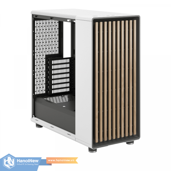 Vỏ Case Fractal Design North Chalk White TG Clear Tint