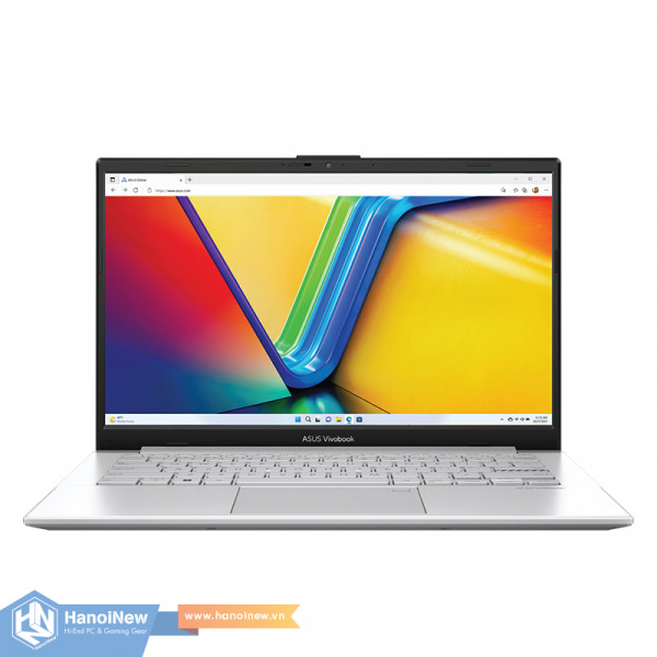 Laptop ASUS Vivobook Go 14 E1404FA-EB012W (AMD Ryzen 5 40 | AMD Radeon | 14 inch FHD 60Hz | 8GB | 512GB | Win 11 | Bạc)