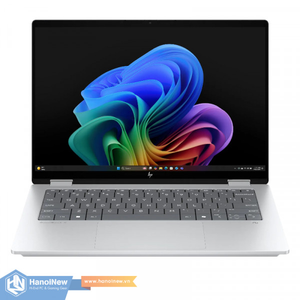 Laptop HP OmniBook X Flip 14-fk0082AU (AMD Ryzen™ AI 7 350 | AMD Radeon | 14 inch 2K Cảm ứng | 32GB | 1TB | Win 11 | Office | Bạc)