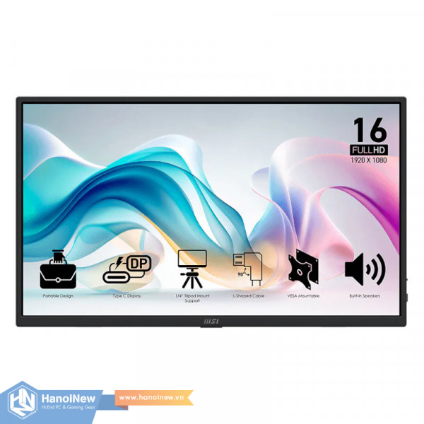 Màn Hình MSI PRO MP165 E6 15.6 inch FHD IPS 60Hz 4ms