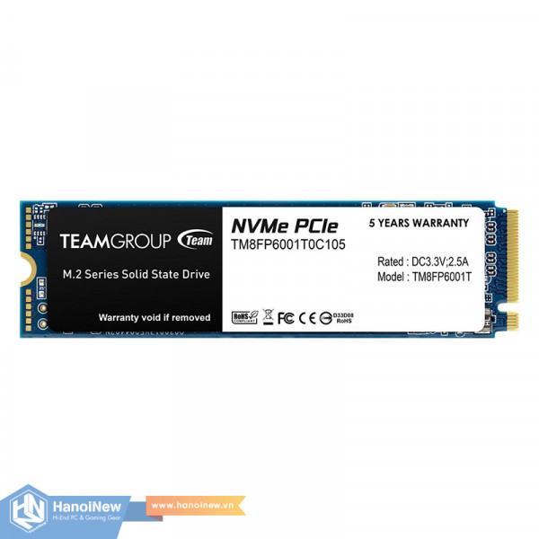 SSD TeamGroup MP33 128GB M.2 NVMe PCIe Gen 3 x4