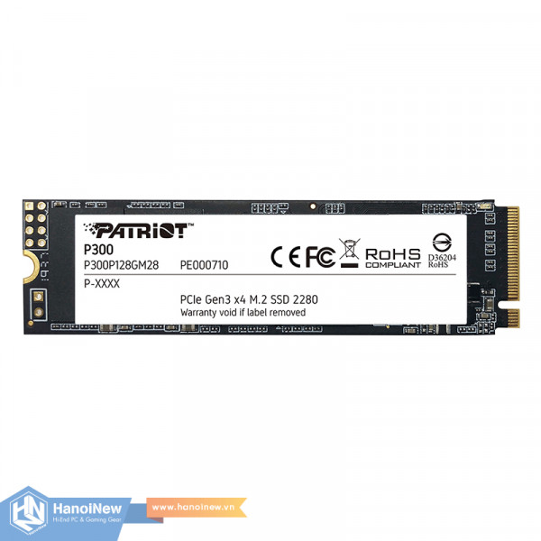 SSD Patriot P300 128GB M.2 NVMe PCIe Gen 3 x4