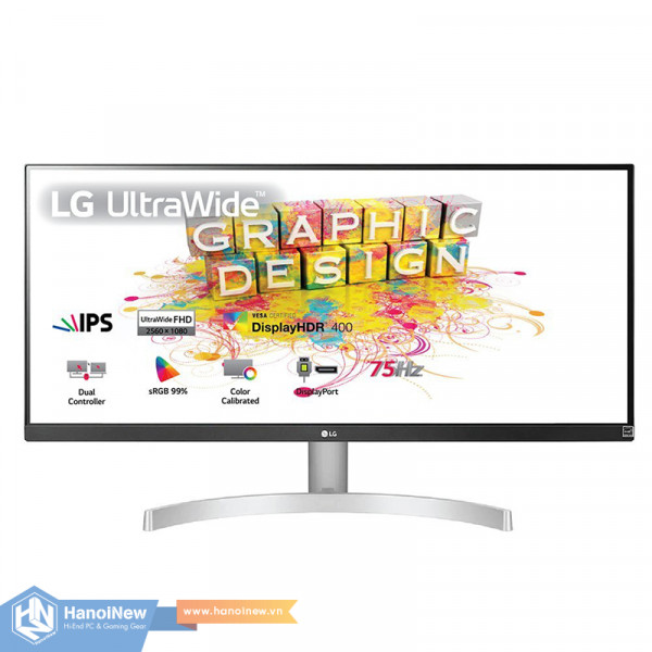 Màn Hình LG UltraWide 29WN600-W 29 inch WFHD IPS 75Hz 5ms