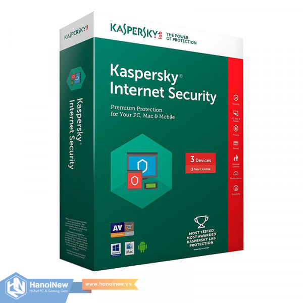 Phần Mềm Kaspersky Internet Security 3 PC