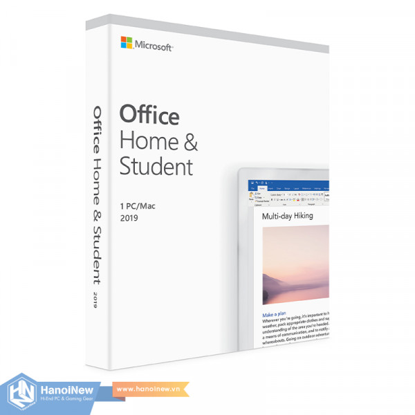 Phần Mềm Microsoft Office And Student 2019 English APAC EM Medialess P6