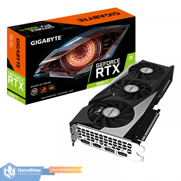 VGA GIGABYTE GeForce RTX 3060 Ti GAMING OC PRO 8G ver 2.0