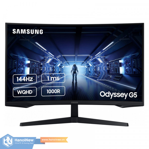 Màn Hình Samsung Odyssey G5 LC32G55TQWEXXV 32 inch QHD VA 144Hz 1ms Curved