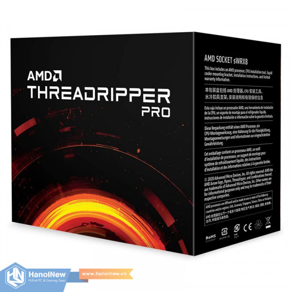 CPU AMD Ryzen Threadripper Pro 3995WX (2.7GHz up to 4.2GHz, 64 Cores 128 Threads, 292MB Cache, Socket AMD sWRX8)