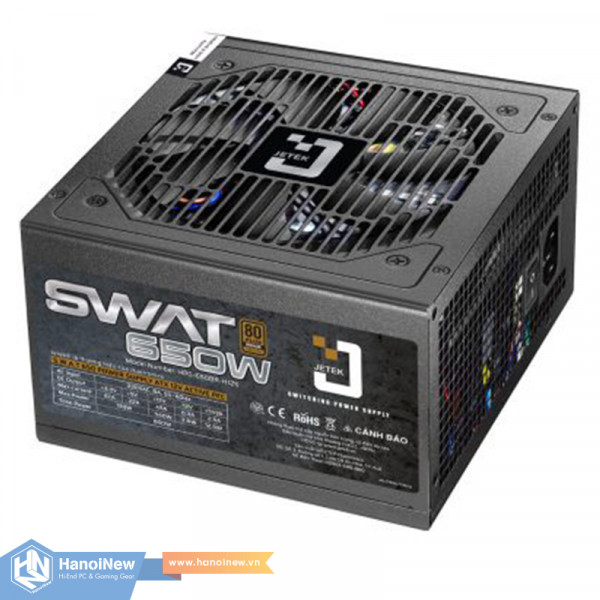 Nguồn Jetek SWAT 650 650W 80 Plus Bronze