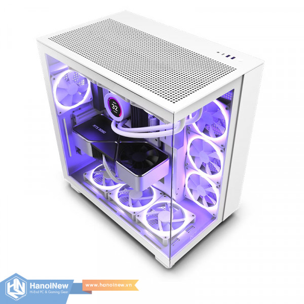 Vỏ Case NZXT H9 Flow All White