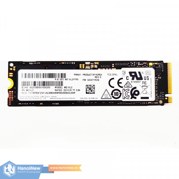 SSD Samsung PM9A1 256GB M.2 NVMe PCIe Gen 4 x4
