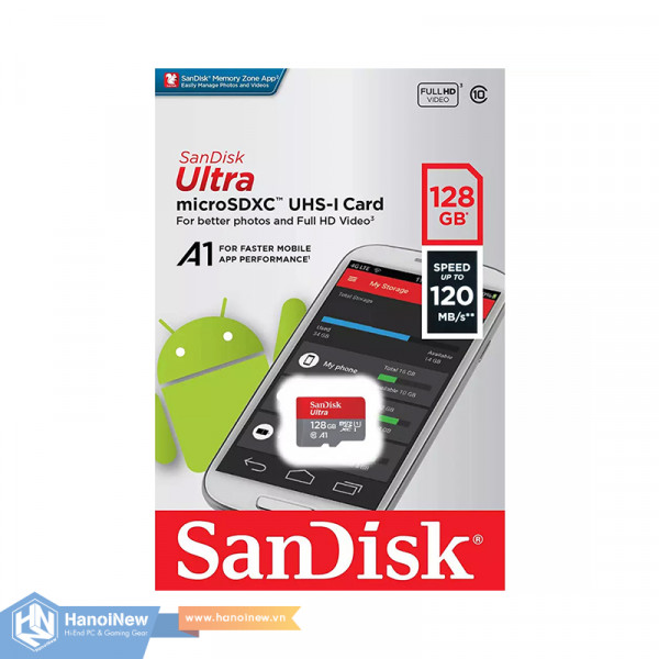 Thẻ Nhớ MicroSDXC SanDisk Ultra A1 128GB