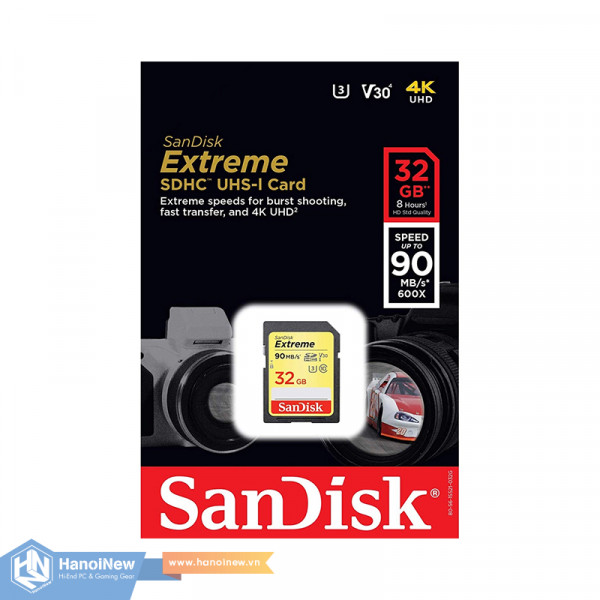 Thẻ Nhớ SDHC SanDisk Extreme 32GB