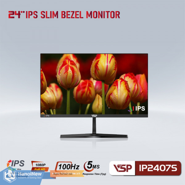 Màn Hình VSP P2407S 23.8 inch FHD IPS 100Hz 5ms