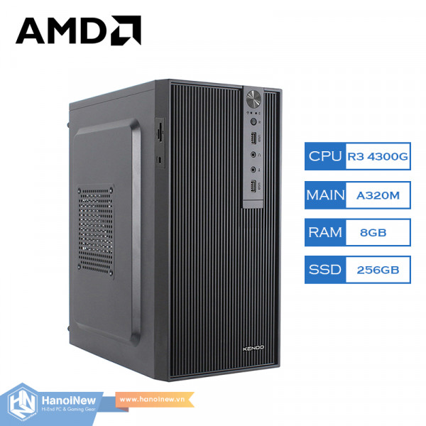 PC HNN Office 23 (AMD Ryzen 3 4300G | Ram 8GB) - Hiệu Năng Tương Đương Intel Core i3